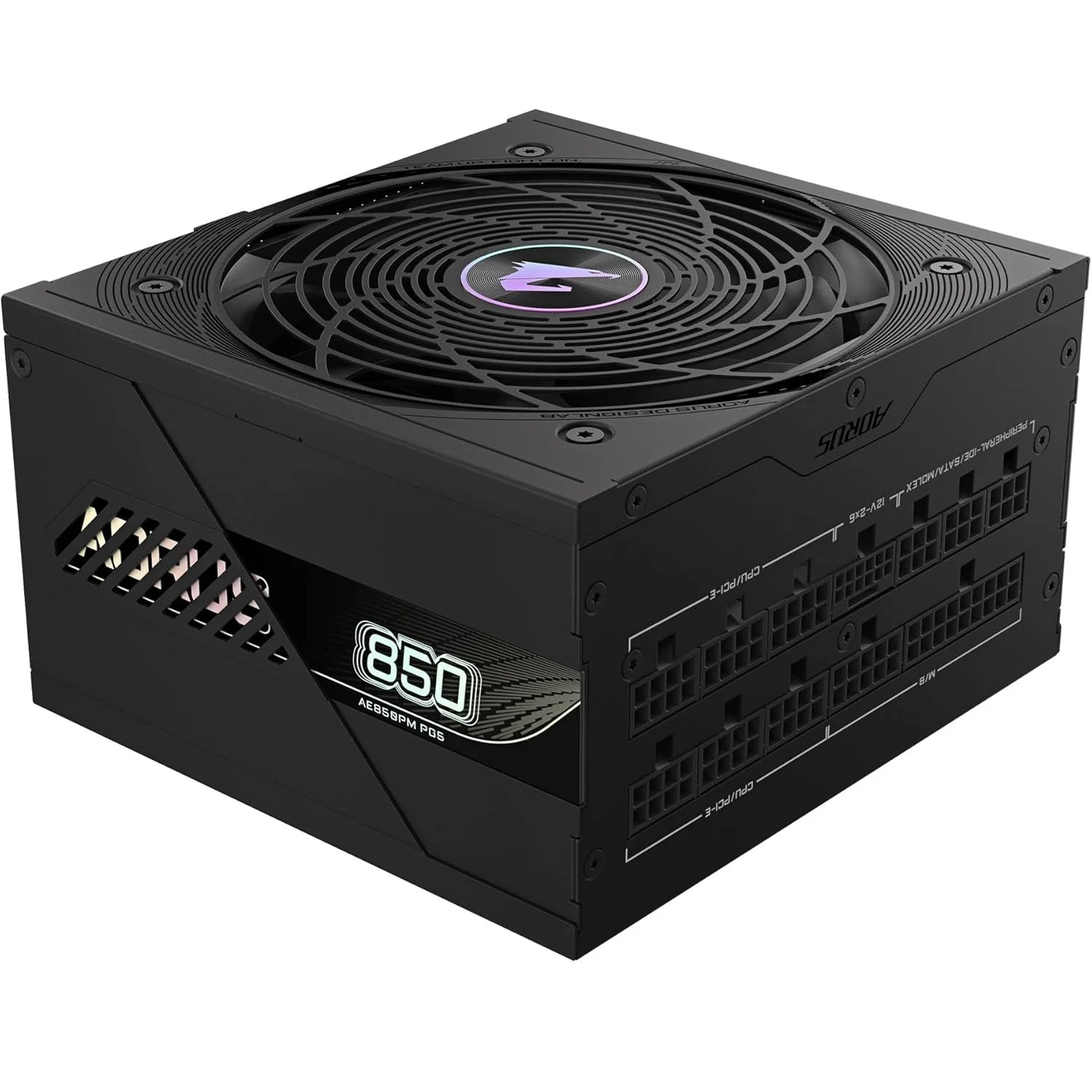 مزود طاقة GIGABYTE AORUS ELITE P850W بقدرة 850 واط 80 PLUS Platinum بكابلات قابلة للفصل بالكامل PCIe 5.0 – GP-AE850PM PG5 - Image 4