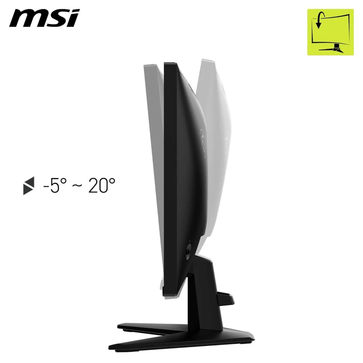 MSI MAG 255XF 24.5-Inch FHD Gaming Monitor, 1920 x 1080 Rapid IPS, 300Hz, 0.5ms GtG Min., 120% sRGB, HDR Ready, Frameless, DisplayPort 1.4a, HDMI 2.0b FHD@240Hz, 3-Year Warranty - Image 5