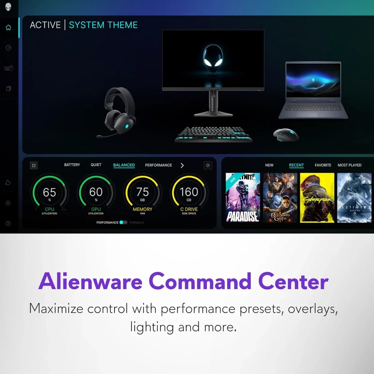 Dell Alienware 16 Aurora (2025) Gaming Laptop, Intel Core 7 240H, RTX 5060 8GB GDDR7, 16-inch 2.5K 120Hz IPS - Image 4