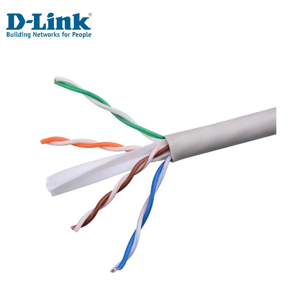 D-Link Cat6 UTP Network Cable, 23AWG Solid Copper, 1m
