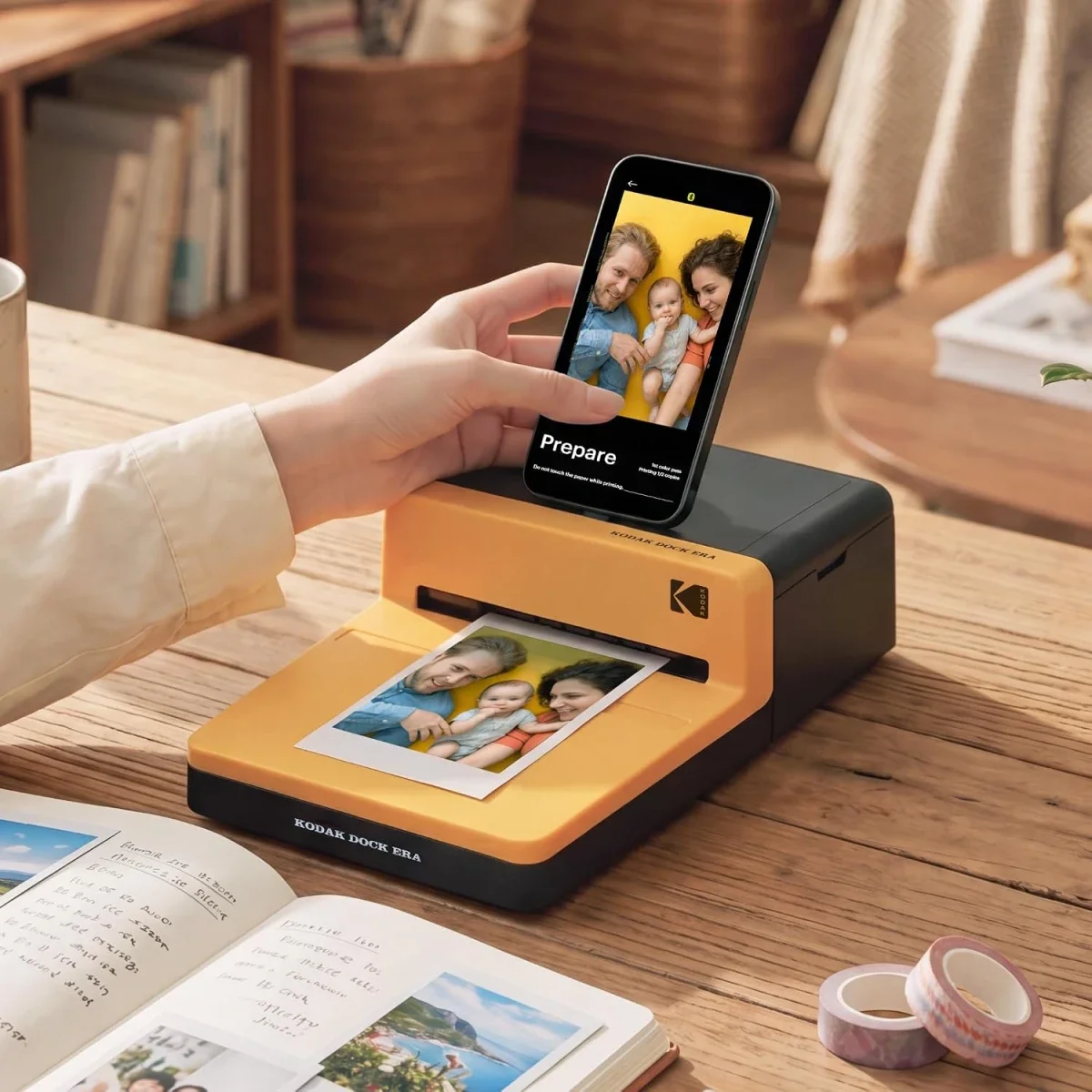 طابعة صور Kodak Dock Era D600 مقاس 10 × 15 سم بتقنية 4PASS مع بلوتوث و8 أوراق - Image 10