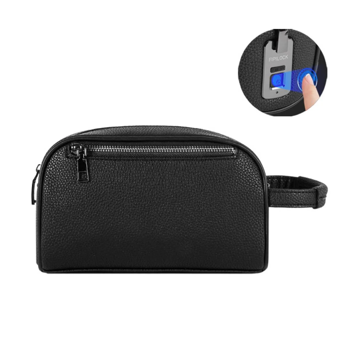حقيبة كلتش ذكية STECH FL-V2417-PU من جلد PU بفتح البصمة، أسود - Image 3