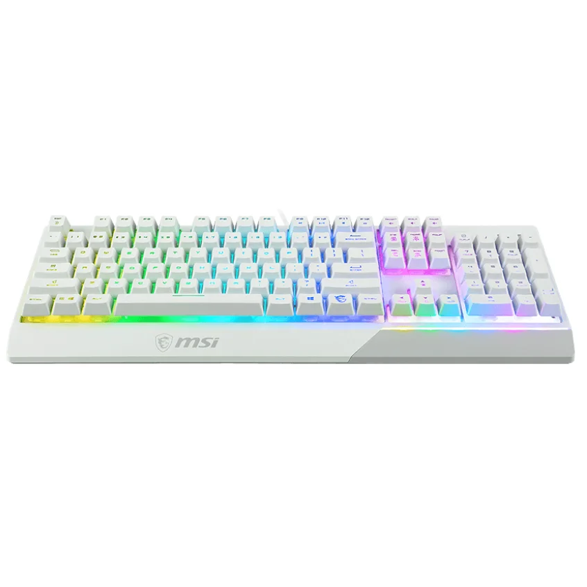 كيبورد ألعاب MSI VIGOR GK30 RGB بإضاءة RGB من 6 مناطق – أبيض - Image 3