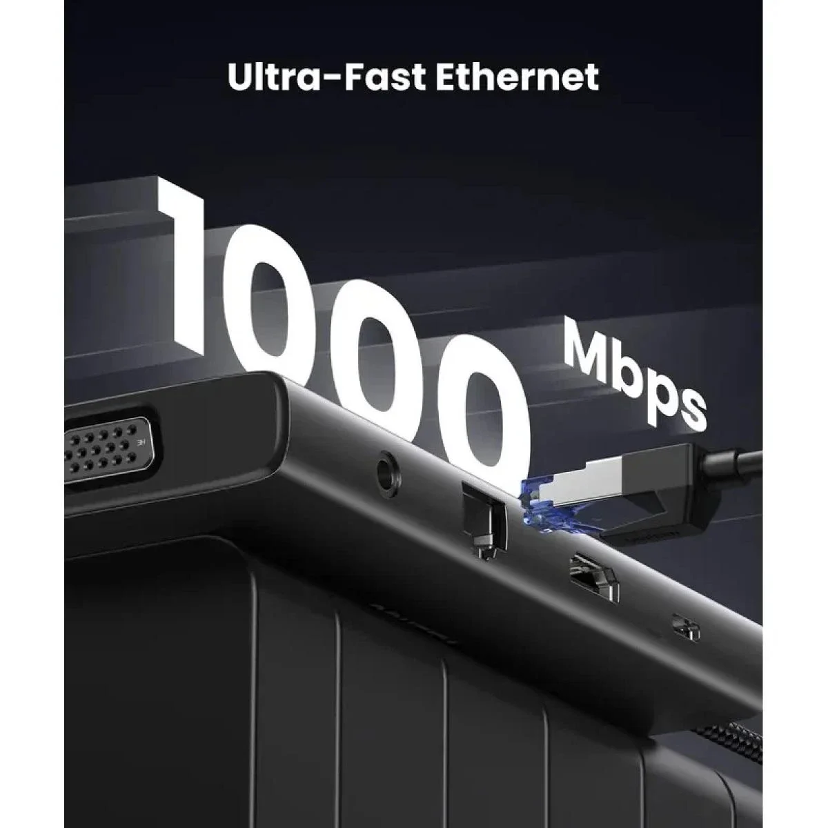 UGREEN CM639 11-in-1 USB-C Hub with 4K 60Hz HDMI, VGA, Gigabit Ethernet & 100W PD - Thumbnail 4