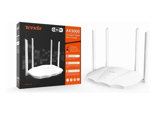 Tenda TX9 AX3000 Wi-Fi 6 Dual-Band Gigabit Router, White - Thumbnail 5
