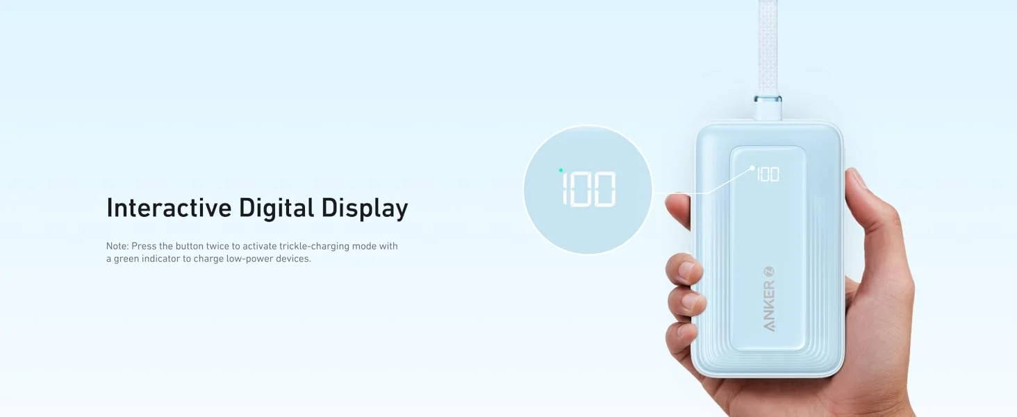 Anker A1688H31 Zolo 10,000mAh 30W USB-C Power Bank Blue - Thumbnail 16