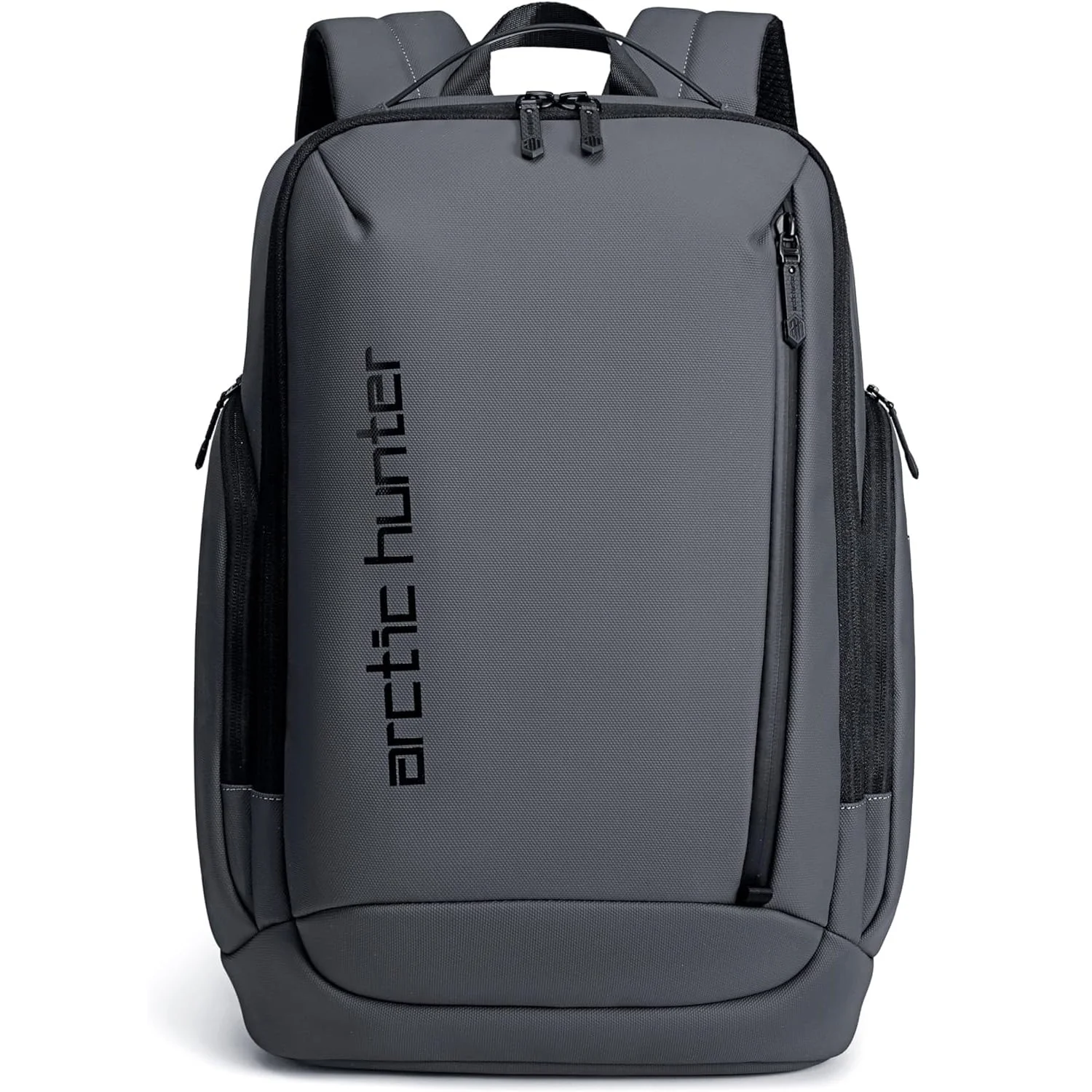 حقيبة ظهر للابتوب Arctic Hunter B00554 مقاس 15.6 إنش من بوليستر متين بمنفذ USB وسماعات – رمادي