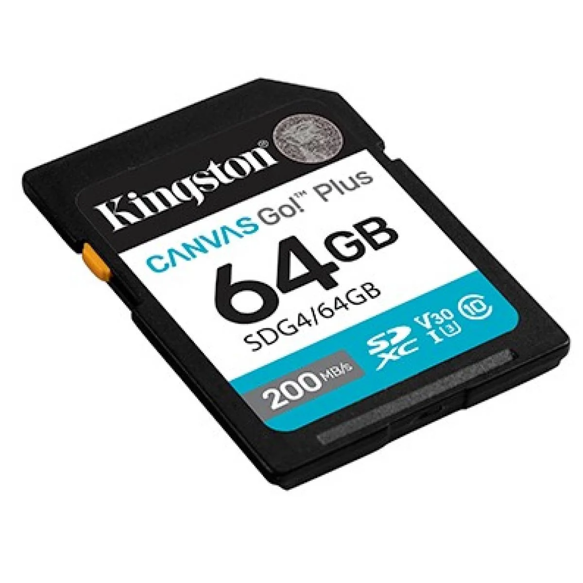 بطاقة ذاكرة Kingston Canvas Go! Plus SD سعة 64GB لكاميرات DSLR والميرورلس وفيديو 4K بسرعة تصل إلى 200MB/s - Image 3