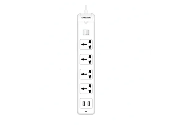LINKCOMN PS423 Power Strip, 5 Universal Outlets, 3m MK Plug - Thumbnail 2