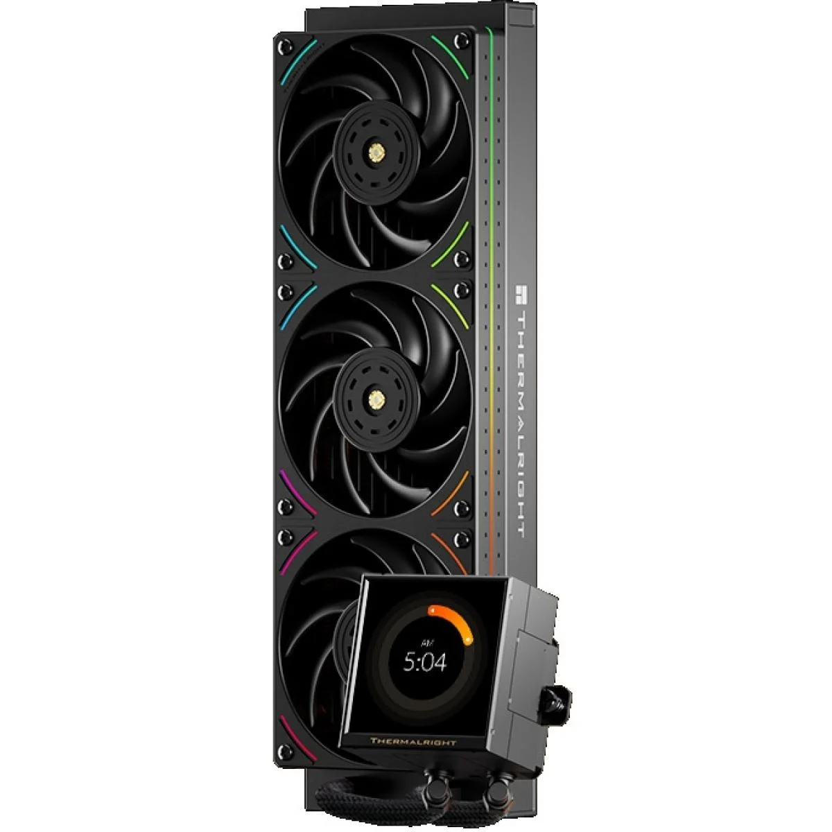 مبرد سائل للمعالج Thermalright Peerless Vision 360 UB ARGB أسود مع شاشة IPS مقاس 3.95 إنش TL-UB36