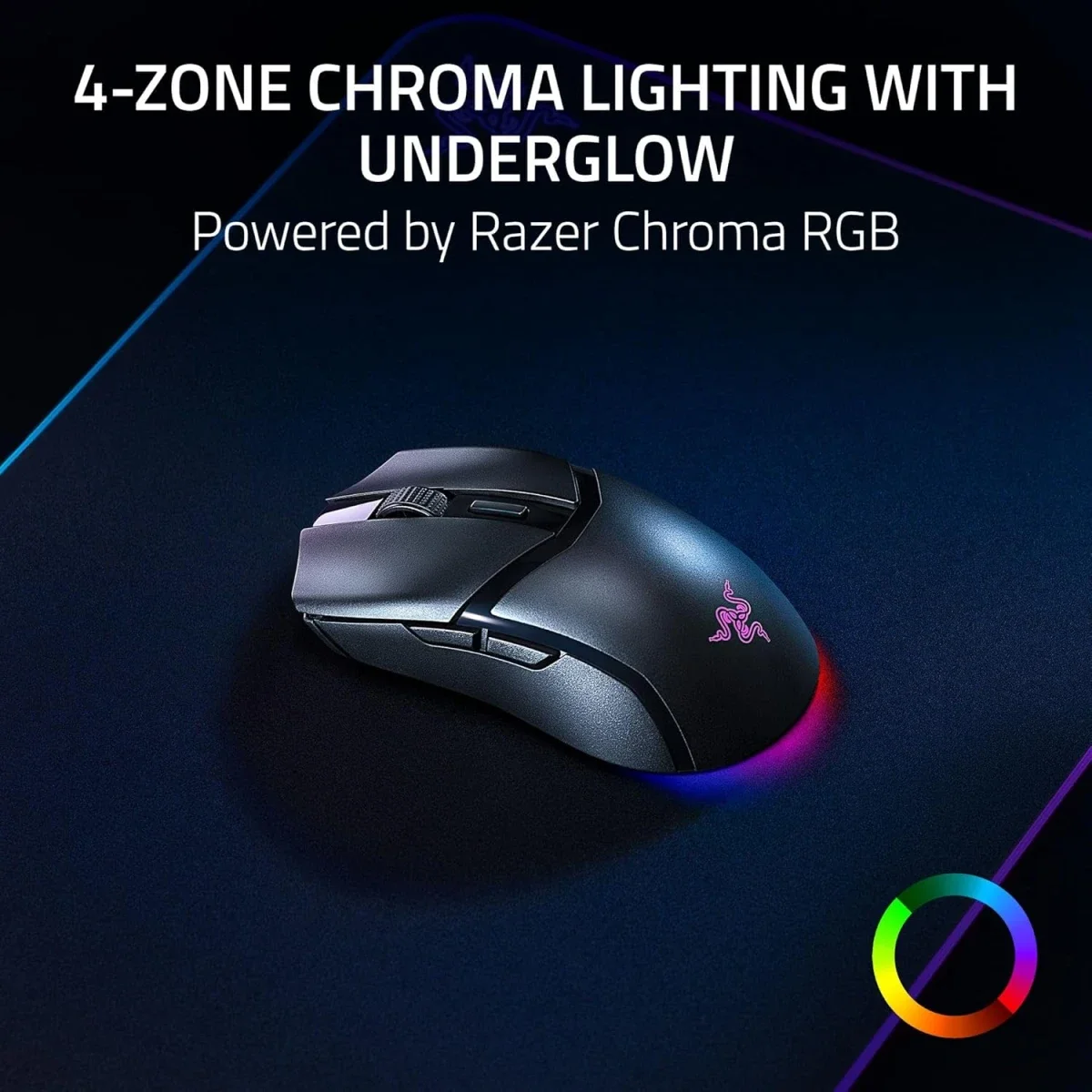 ماوس ألعاب Razer Cobra HyperSpeed لاسلكي بمستشعر 26000 DPI - Thumbnail 3