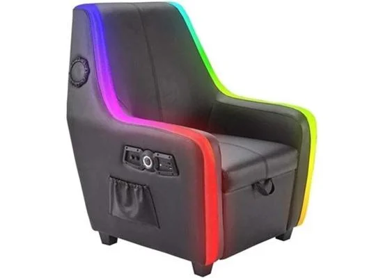 X-Rocker Premier Maxx RGB 4.1 Audio Gaming Armchair with Ottoman Storage - Thumbnail 5