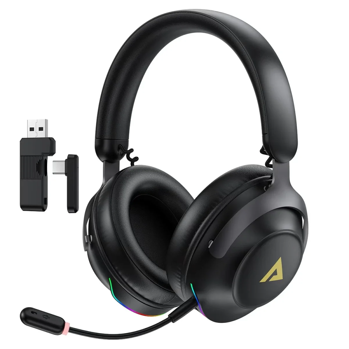 ACEFAST H20 Dual-Mode Wireless Gaming Headset - Black - Image 2