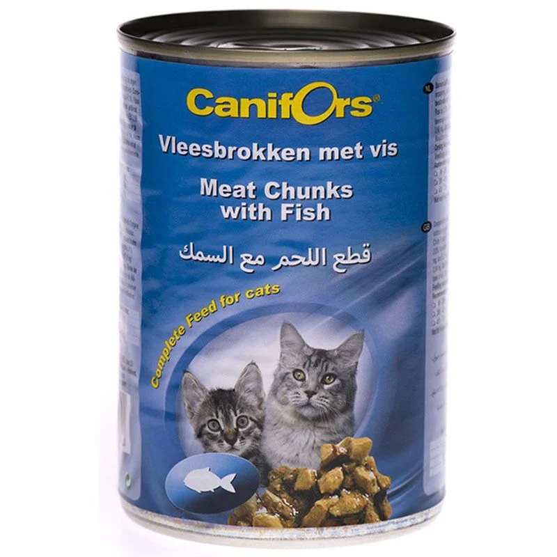 طعام قطط Canifors بقطع اللحم والدجاج 410 غرام - Thumbnail 2