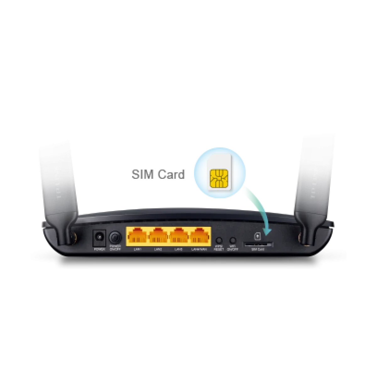 راوتر TP-LINK MR6400 واي فاي 4G LTE بسرعة 300 Mbps مع منفذ شريحة SIM - Image 2