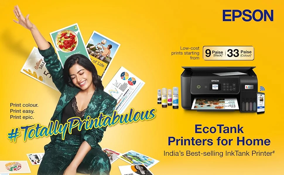 طابعة EPSON EcoTank L3252 خزان حبر متعددة الوظائف Wi-Fi، أسود - Thumbnail 6