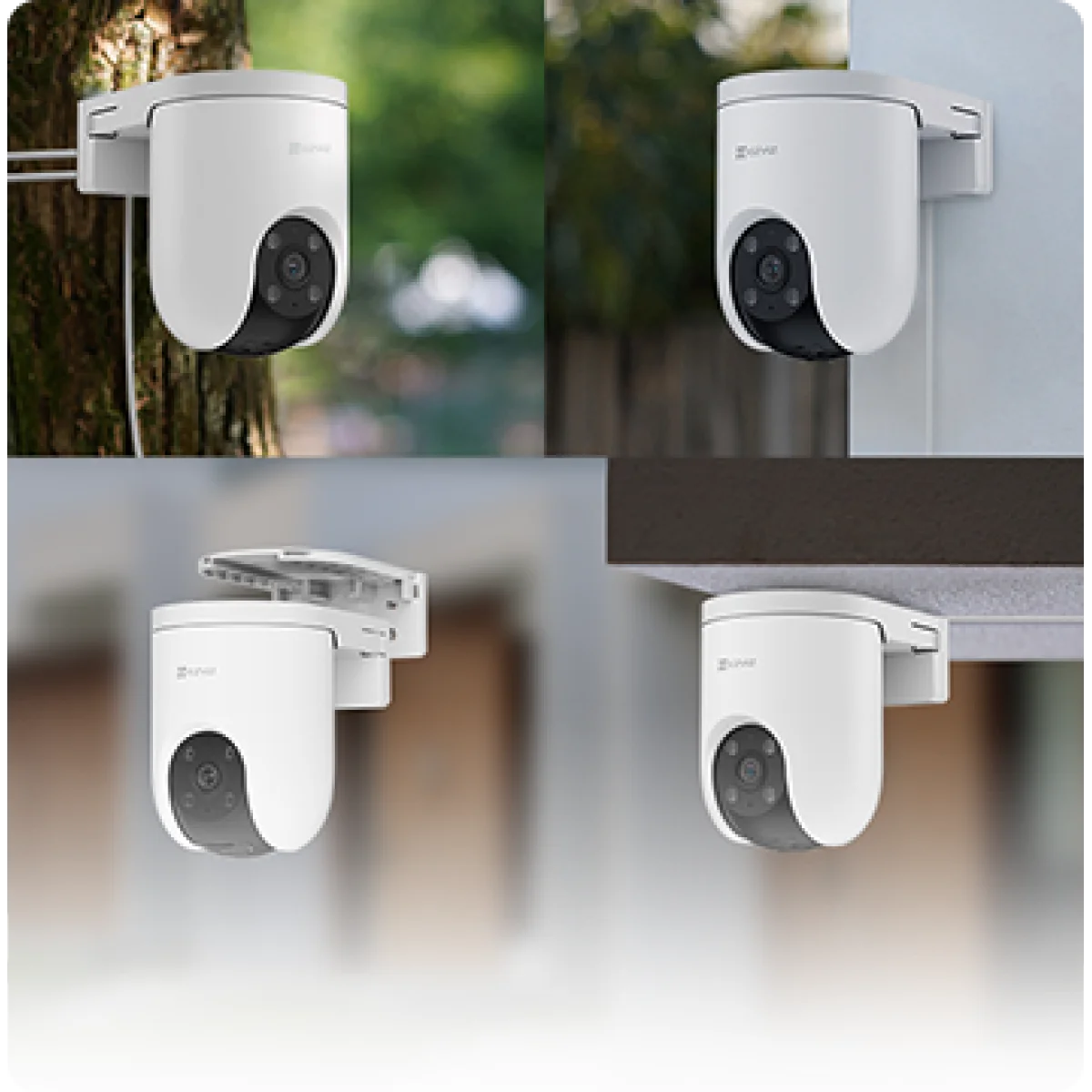 كاميرا مراقبة خارجية Ezviz CS-H8c-R200-1K3KFL4GA H8c 4G بدقة 2K بان وتيلت LTE - Image 4