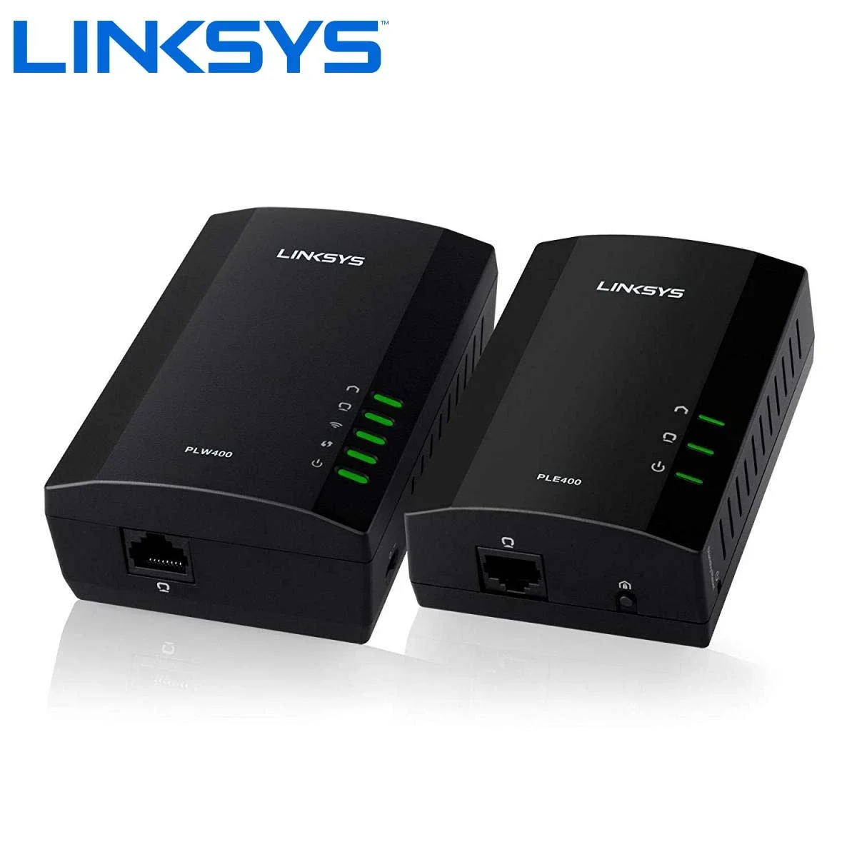 طقم موسع شبكة عبر خطوط الكهرباء Linksys PLWK400-EU لاسلكي N