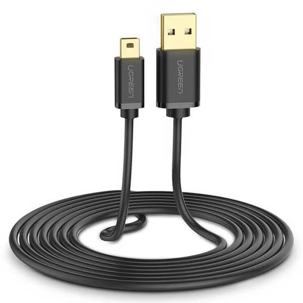 Ugreen 10386 USB 2.0 A Male to Mini 5-Pin Male Cable 3m - Image 1