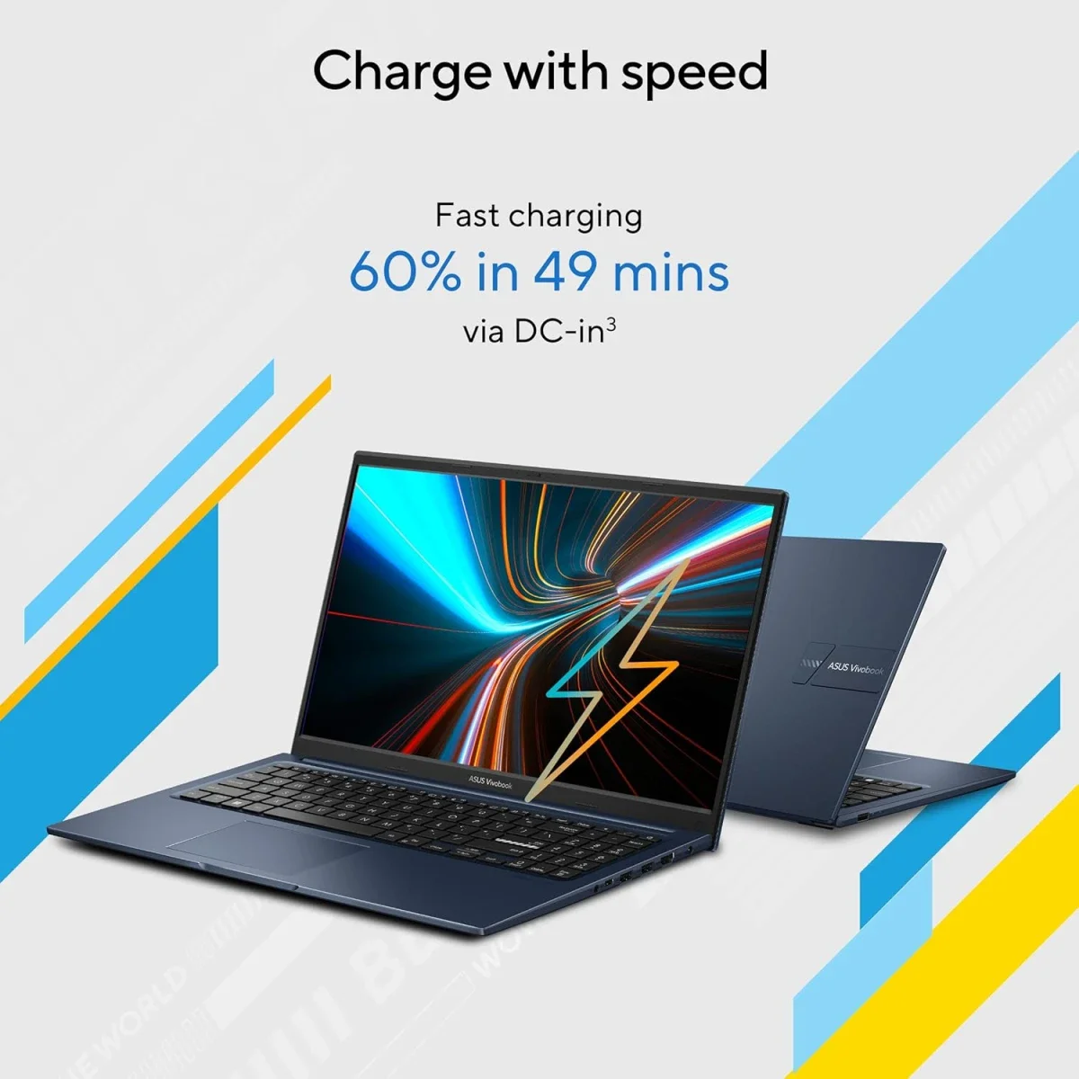 لابتوب Asus Vivobook 15 X1504VA بشاشة 15.6 إنش FHD ومعالج Intel Core i3-1315U وذاكرة 8GB وتخزين 512GB SSD لون Quiet Blue - Image 8