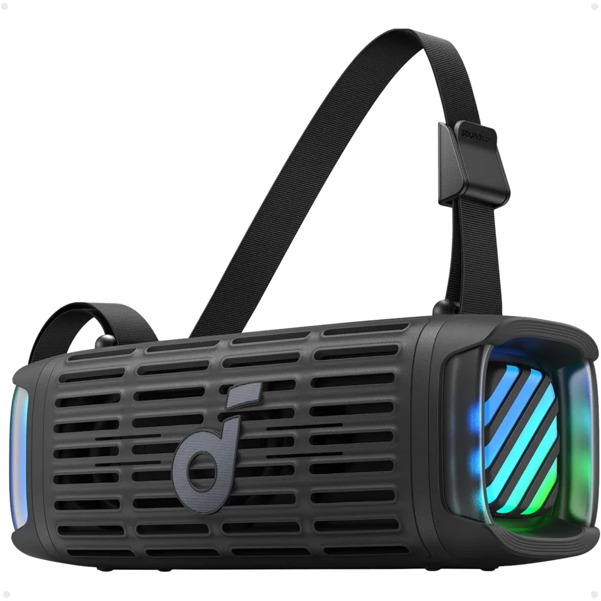 Anker Soundcore Boom 3i 50W Portable Bluetooth Speaker, Black