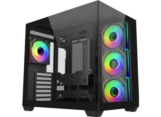 Cooler Master Elite 681 Black ATX ARGB Mid-Tower Gaming Case with 4 ARGB Fans - Thumbnail 4