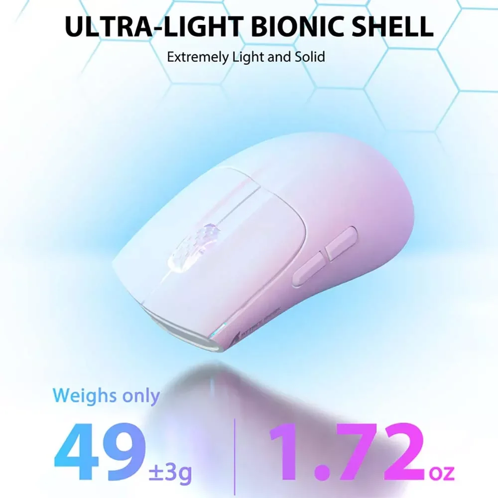 ATTACK SHARK X5 Wireless Gaming Mouse - White - Thumbnail 12
