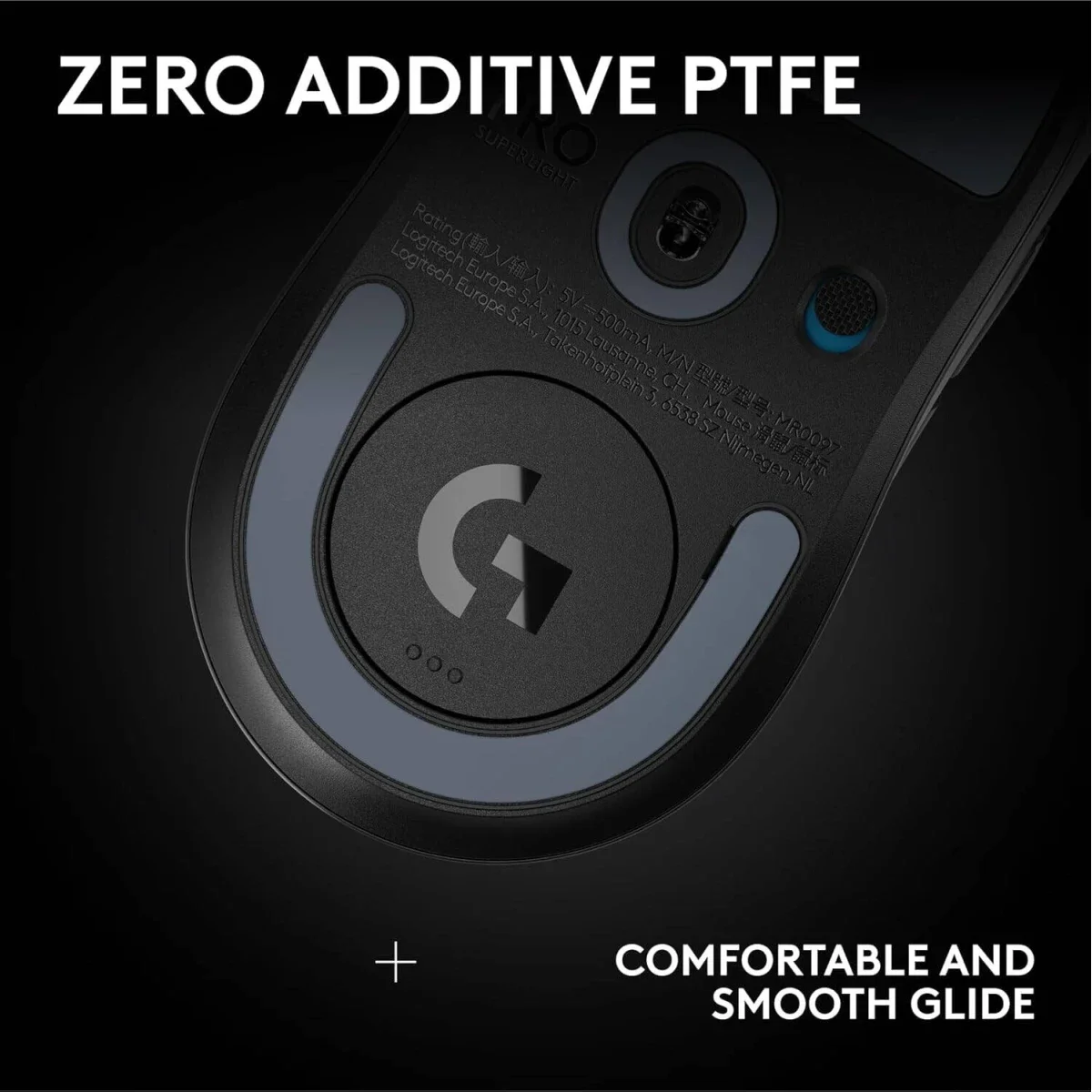 ماوس ألعاب لاسلكي Logitech G PRO X SUPERLIGHT 2 SE بدقة 44000 DPI، أسود - Thumbnail 3