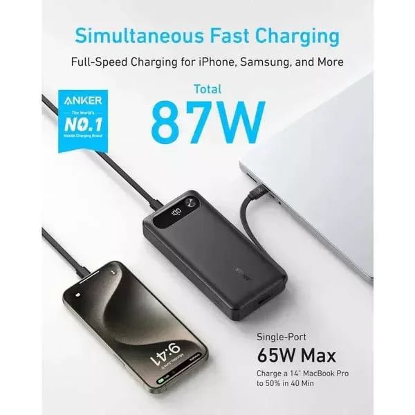 Anker PowerCore A1383H11 20000mAh Power Bank - Black - Image 5