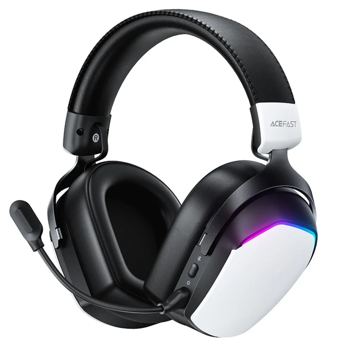 ACEFAST H11 Wireless Gaming Headset with RGB Light, Detachable Microphone & 50mm Drivers