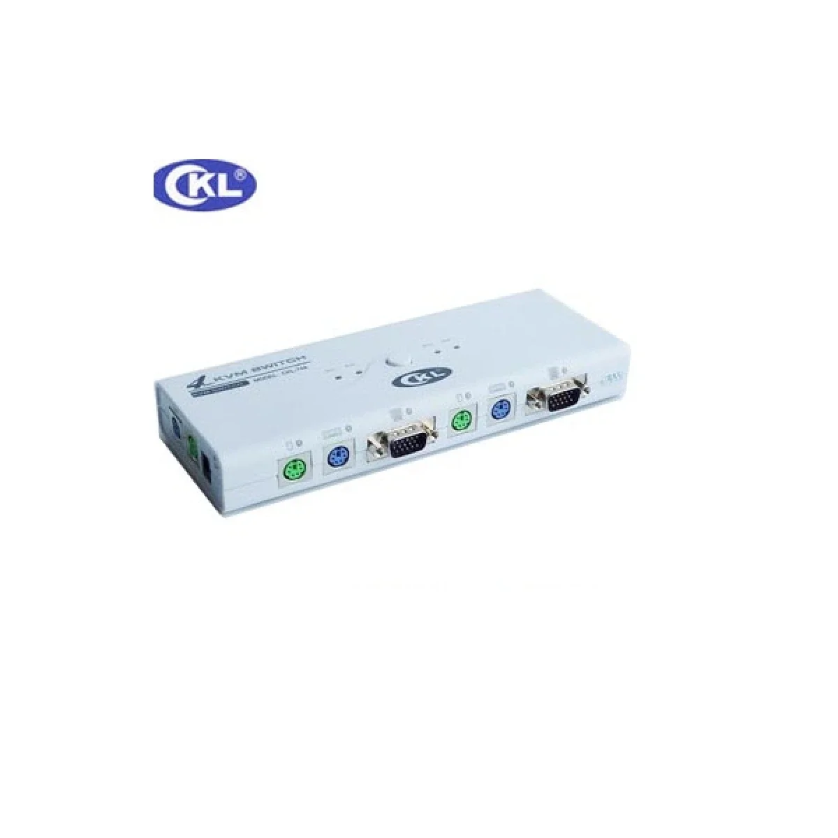 محول KVM تلقائي CKL CKL-74A بأربع منافذ PS/2 مع كابلات