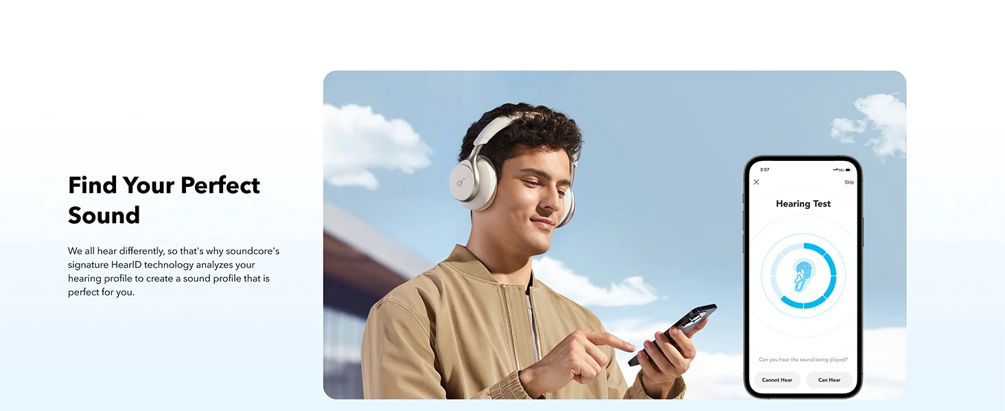 Anker Soundcore Space One ANC Headphones, 2X Voice Reduction, 40H ANC, Bluetooth 5.3, White - Image 14