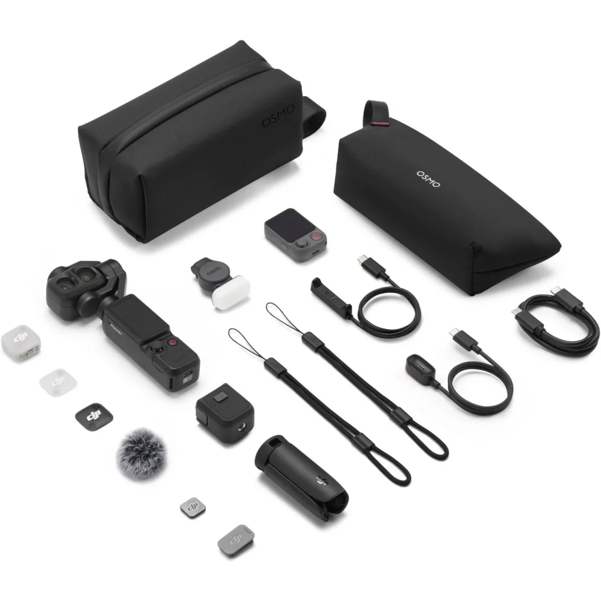 DJI Osmo Pocket 4P Vlog Combo 4K 240fps Gimbal Camera, 37MP, Black - Thumbnail 8