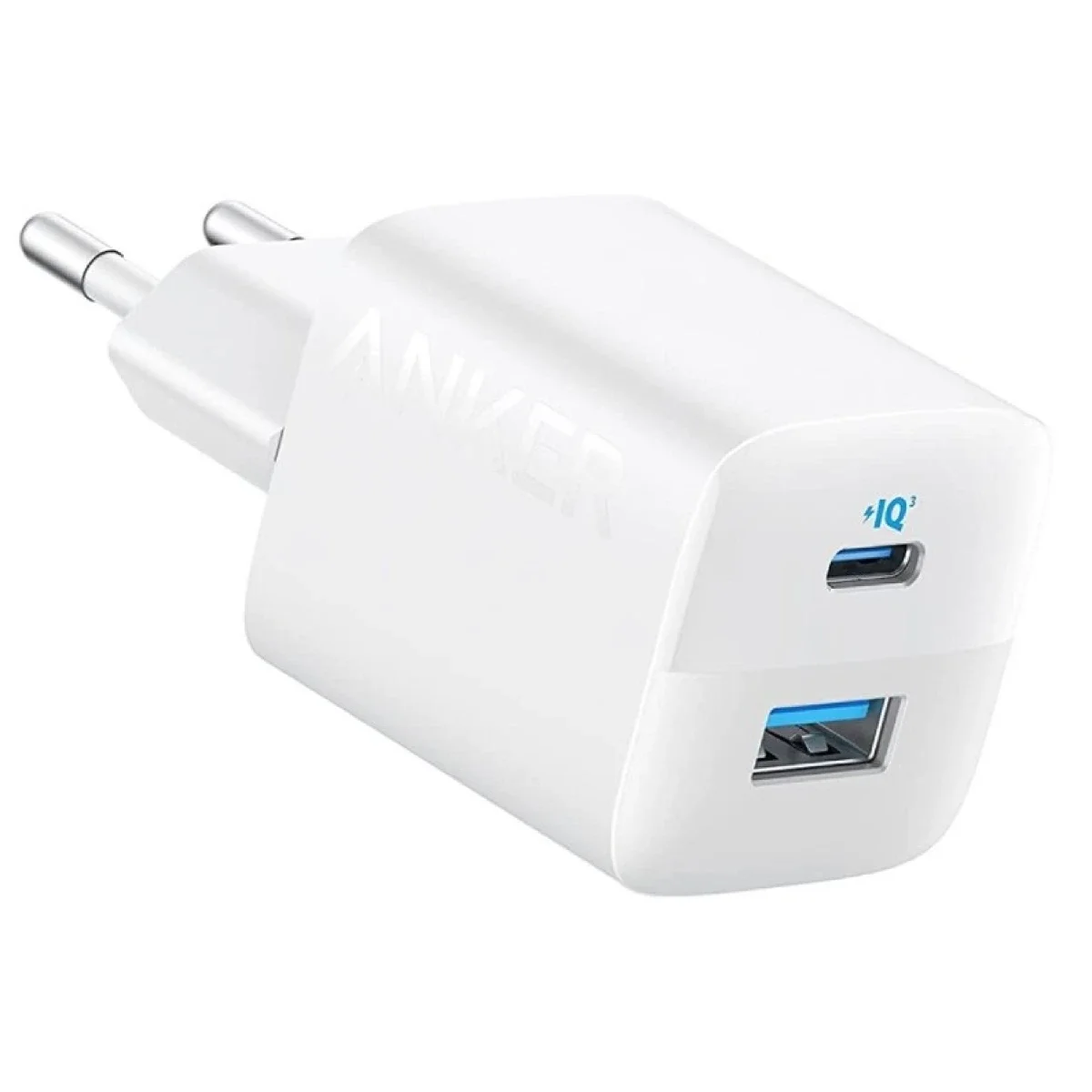 Anker 33W 2-Port USB-C Compact Wall Charger with Foldable Plug - White