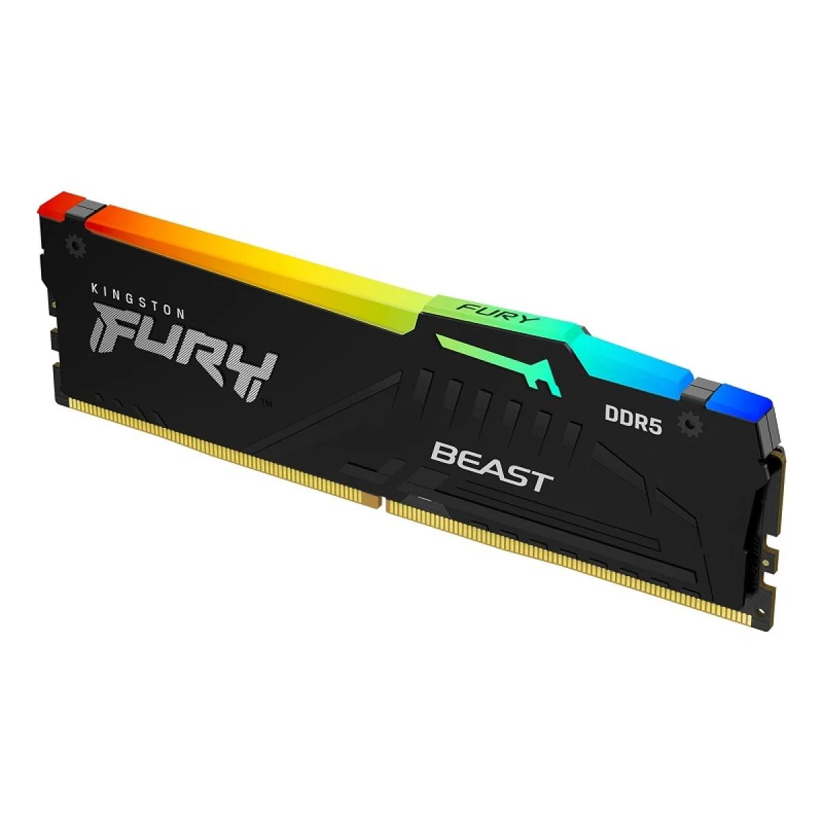 ذاكرة مكتبية Kingston FURY Beast RGB بسعة 8GB DDR5 بسرعة 5600MT/s CL40