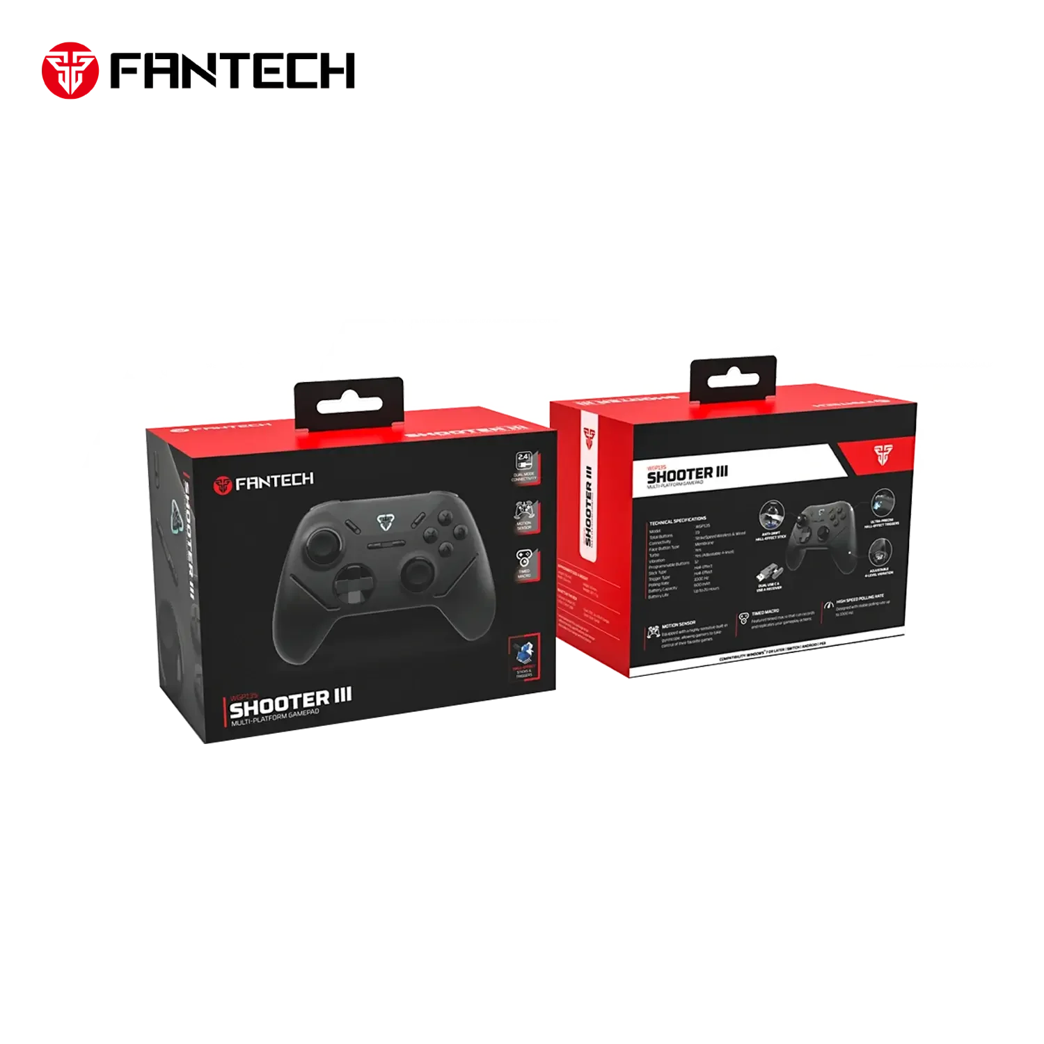 Fantech WGP13S Shooter III Wireless Gamepad Black - Dual Connection - Thumbnail 6