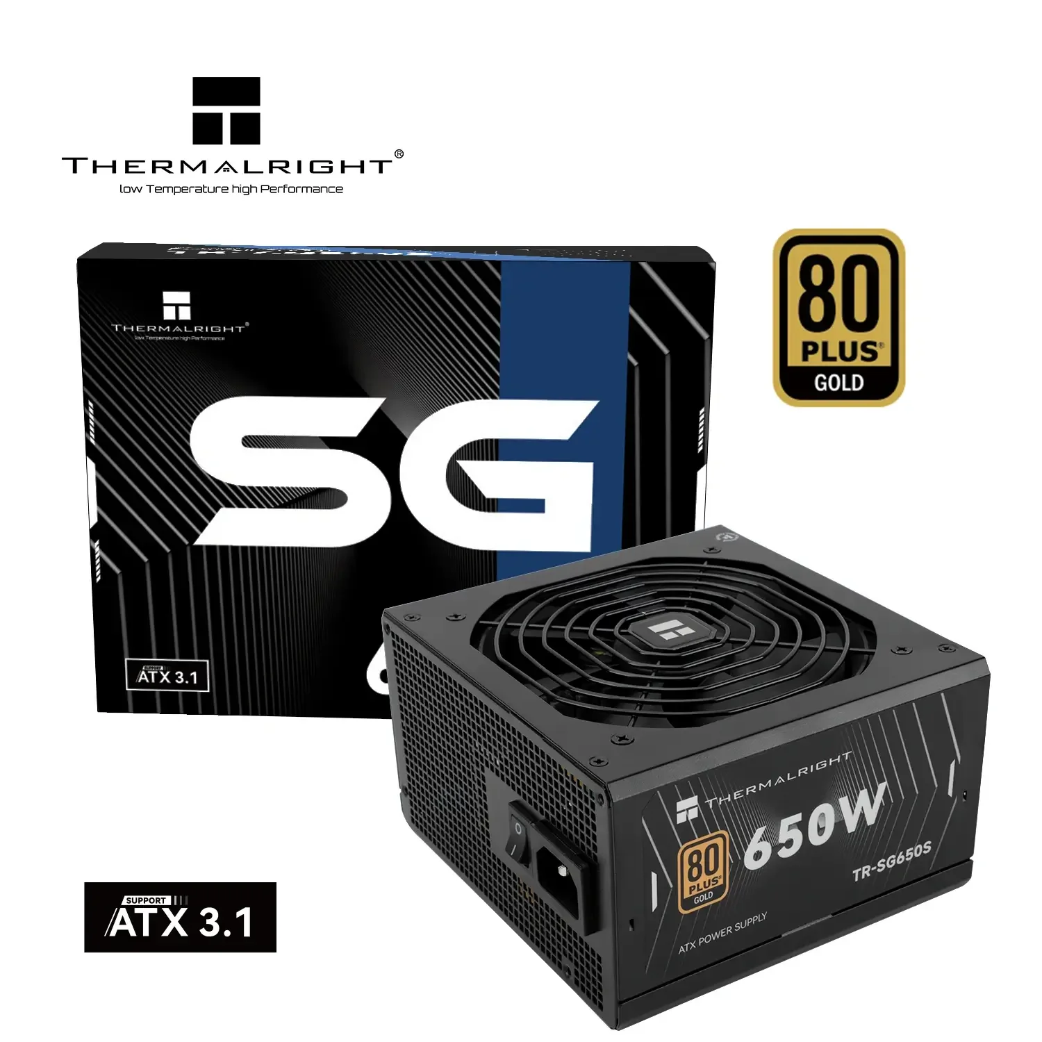 مزود كهرباء للكمبيوتر Thermalright SG-650S بقدره 650W و80 Plus Gold وATX 3.1