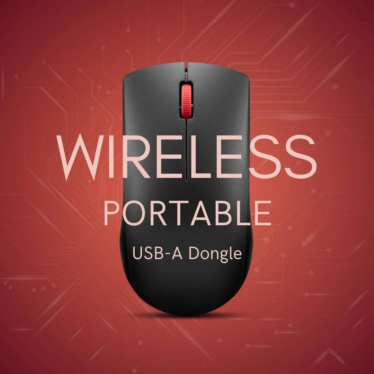 ماوس Lenovo 150 لاسلكي صغير بمستشعر بصري 1K DPI واتصال 2.4GHz USB نانو ومدى 10 م و3 أزرار مريح - Image 3
