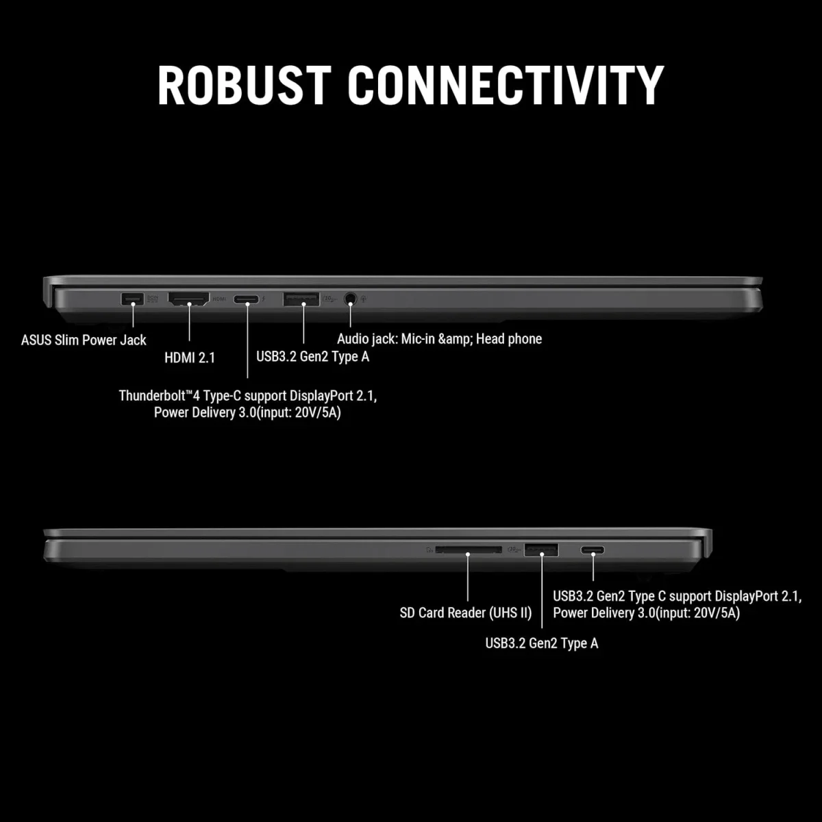 Asus ROG Zephyrus G16 (2025) GU605CX-QR101 16-inch 2.5K 240Hz OLED Gaming Laptop, Intel Core Ultra 9 285H, RTX 5090, 64GB RAM, 1TB SSD, Platinum White - Image 8
