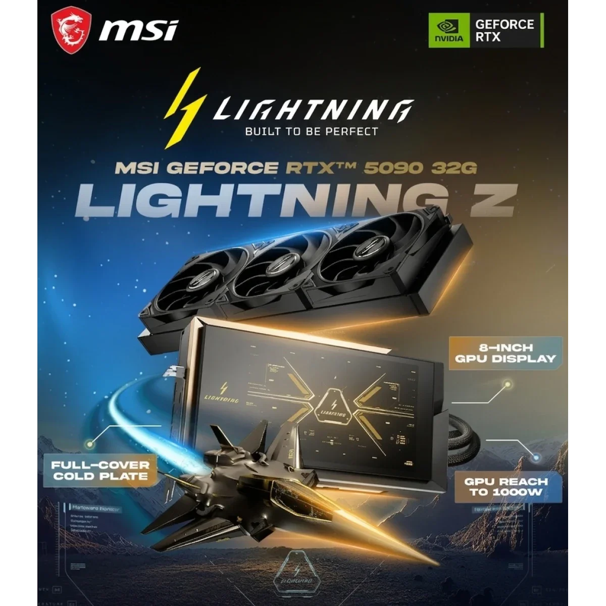 MSI GeForce RTX 5090 LIGHTNING Z Graphics Card 32GB GDDR7