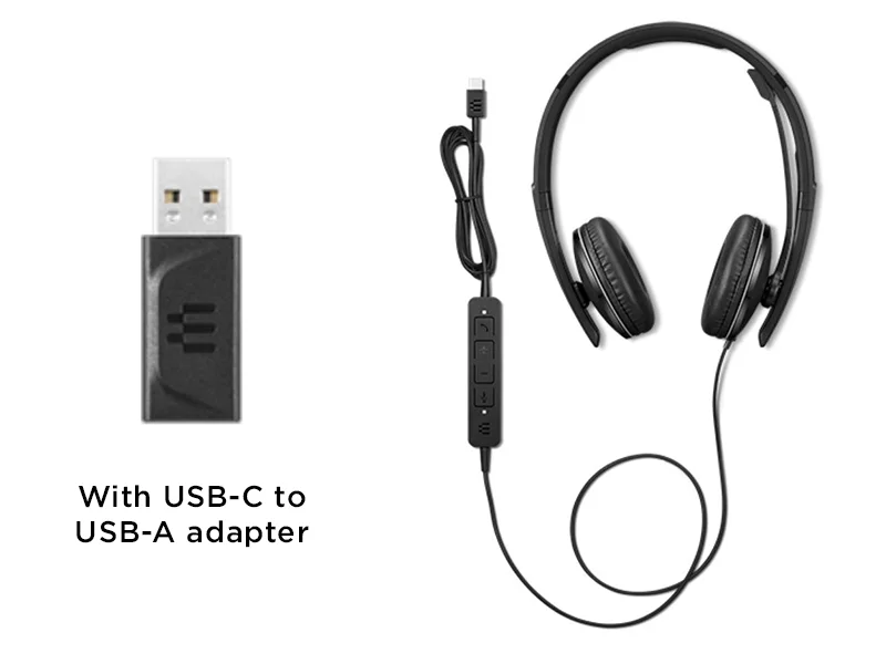 سماعة رأس أعمال سلكية Lenovo بإلغاء الضوضاء النشط ANC USB-C وUSB-A، معتمدة من Zoom، 145 غ - Thumbnail 11