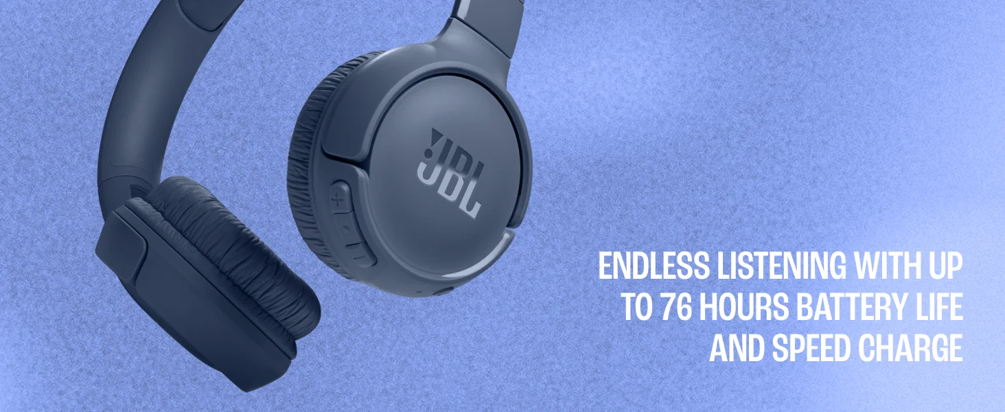 سماعات رأس لاسلكية فوق الأذن JBL Tune 530 BT بتقنية Bluetooth 6.0 وبطارية 76 ساعة، أزرق - Image 10
