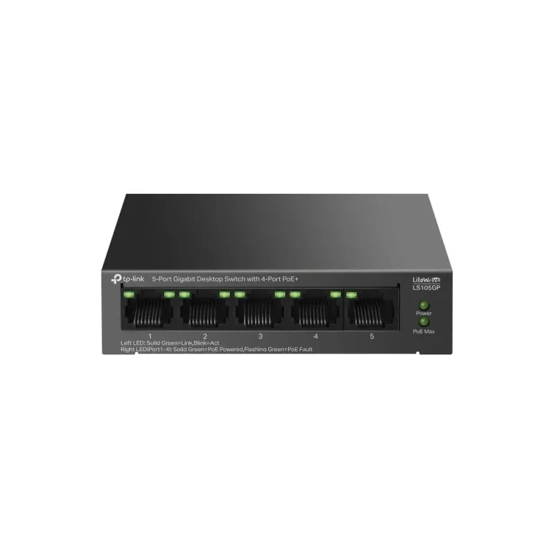 سويتش TP-LINK LS105GP جيجابت 5 منافذ مع PoE+ - Image 4