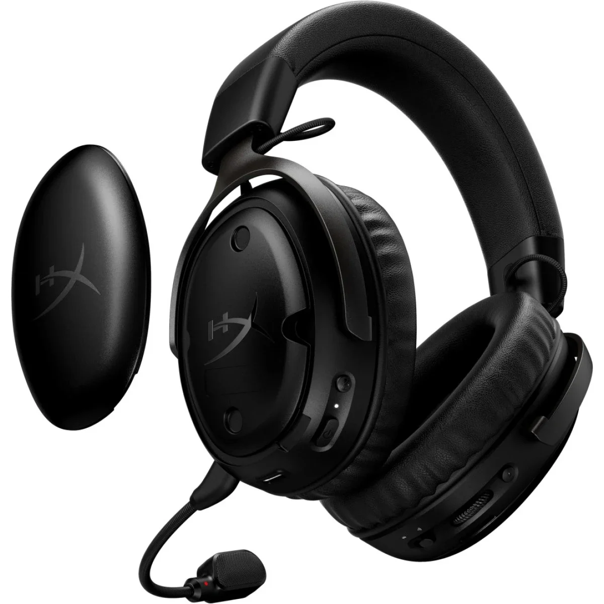 سماعة ألعاب Hyper X Cloud III S (2025) لاسلكية بمحركات 53 مم، أسود - Thumbnail 12