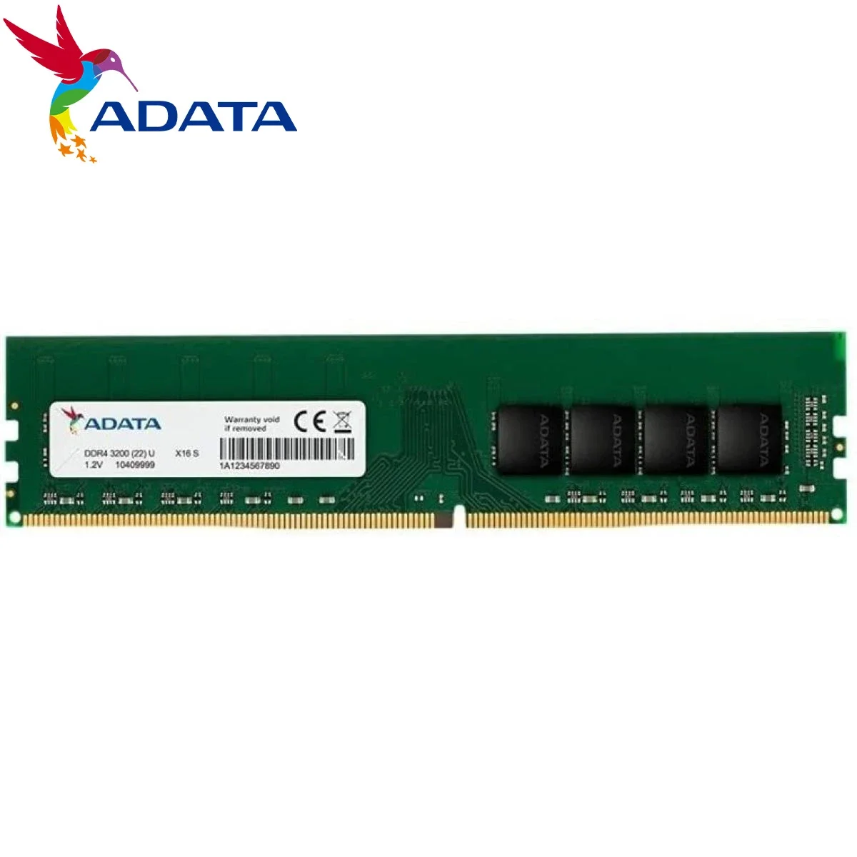ذاكرة سطح المكتب ADATA DDR4 U-DIMM بسعة 8GB وسرعة 3200MHz
