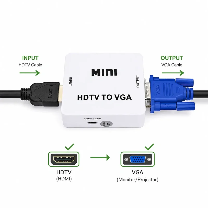 محول Trusting من HDMI إلى VGA بتغذية USB - Image 3