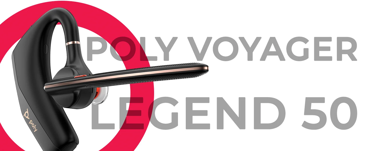 سماعة رأس Poly Voyager Legend 50 UC بلوتوث مع علبة شحن، 4 ميكروفونات، بطارية 10 ساعات ومدى 98 قدم - Image 9
