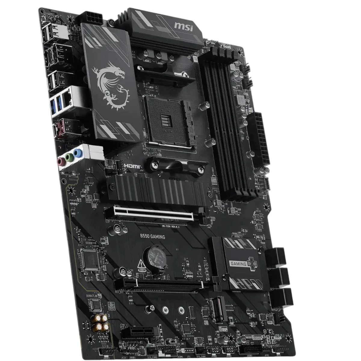 لوحة أم MSI PRO B550 GAMING ATX لمعالجات AMD Ryzen 5000 و3000، AM4، DDR4، PCIe 4.0، منفذا M.2 - Image 2