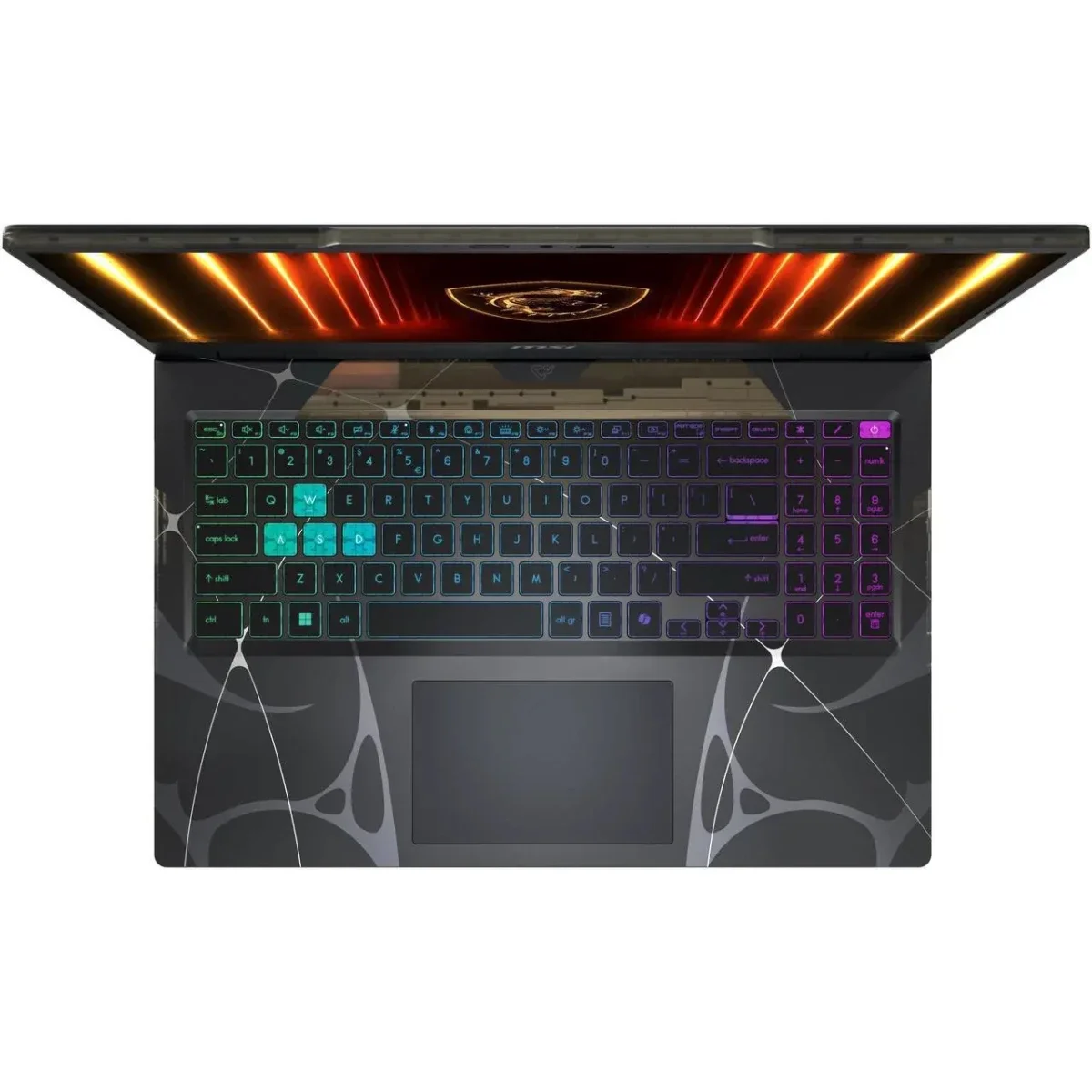 MSI Cyborg 15 (2025) B2RWFKG Gaming Laptop 15.6-Inch FHD IPS 144Hz Intel Core 7 240H RTX 5060 16GB RAM 512GB SSD Translucent Black - Image 4