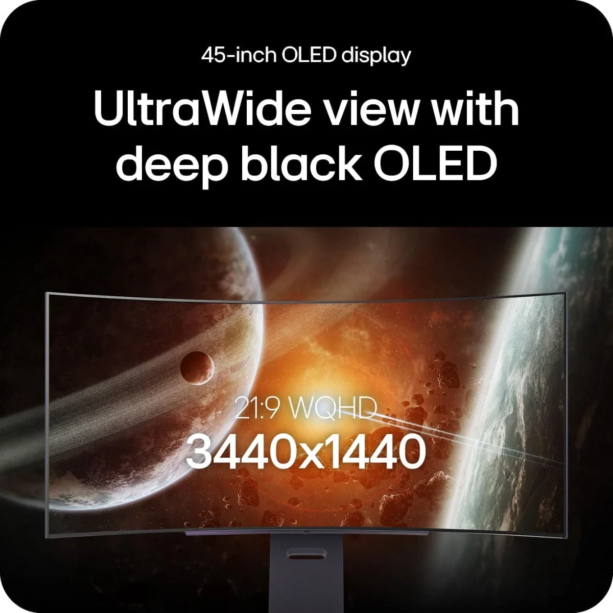 LG UltraGear 45GX90SA-B 45-Inch OLED WQHD Curved Gaming Monitor, 240Hz, 0.03ms - Image 4